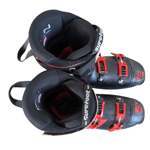 Lange RX 100 Downhill Men's Ski Boots - Size 29.5 - Black & Red Multicolor - Picture 12 of 14
